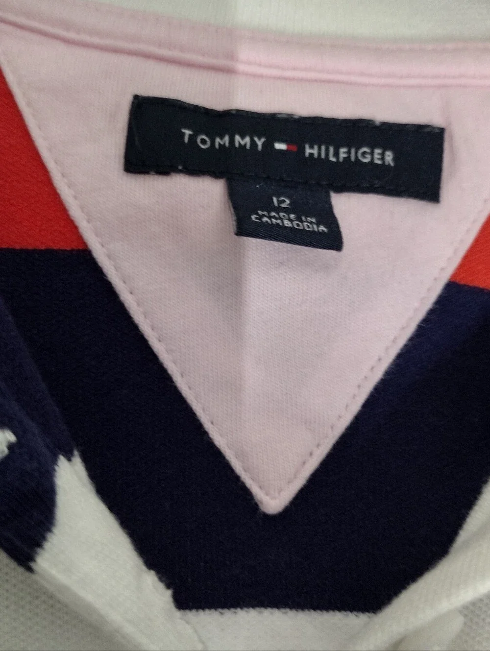 Tommy Hilfiger Striped Polo Dress Girls Size 12